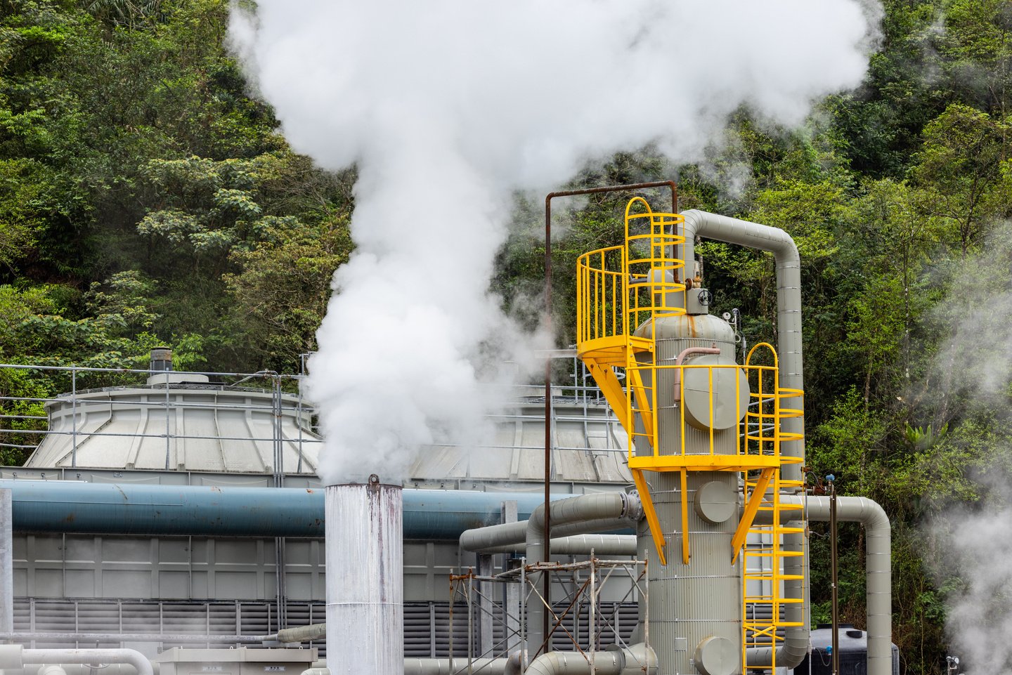 Taiwan 24 March 2023: Qingshuei Geothermal Power Plant in Yilan